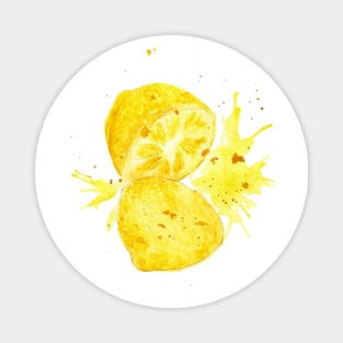 Juicy lemon. Bright summer print Magnet